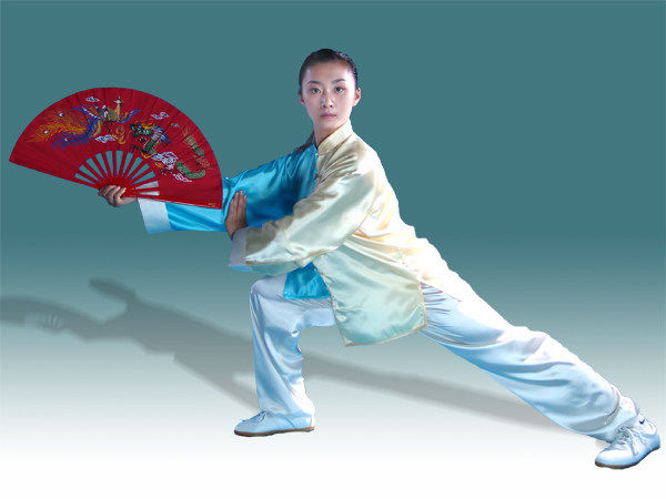 华武堂定制阴阳鱼19姆米真丝100%桑蚕丝武术表演太极服装男女款