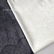 和 轩 Siêu đẹp nhìn ren vải tối màu Hanfu Shangyu vải cổ hoa váy cưới tự làm - Vải vải tự làm