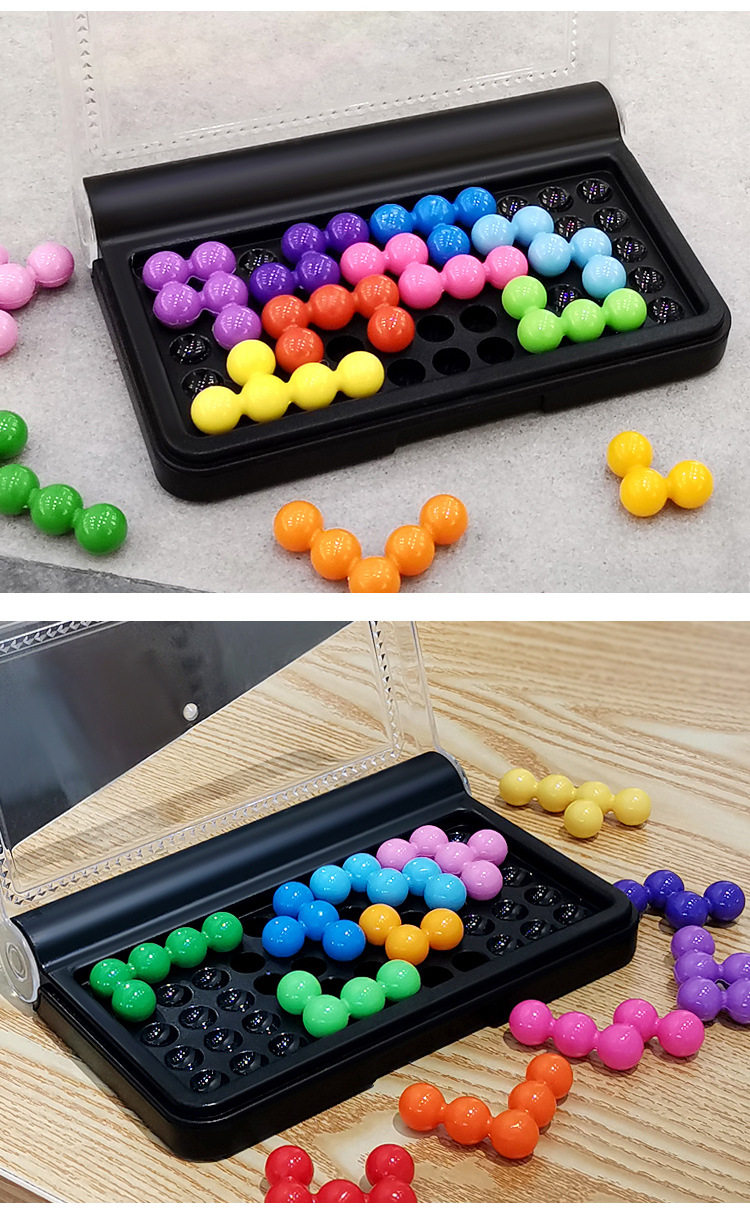 IQ 지혜 전투는 지능 마법 구슬을 개발합니다 논리적 사고 훈련 퍼즐 보드 게임 유치원 초등학생 선물