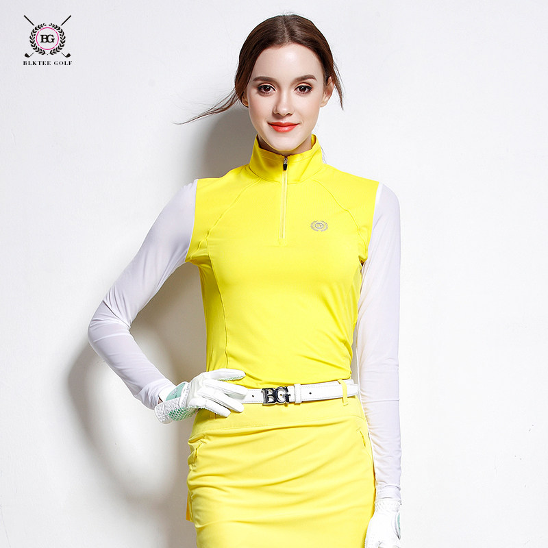 BG新款高尔夫服装女士T恤女款春夏防晒袖上衣女装透气球衣|ruв категории движение/йога/фитнес/фанаты товаров, гольф, гольф - одежды - от Buy2taobao.com для оказания профессиональной услуги покупки агента Taobao
