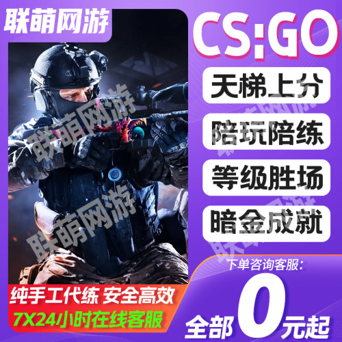 CSGO代练代打天梯上分定级赛5E代打cs2官匹定位胜场陪玩陪练