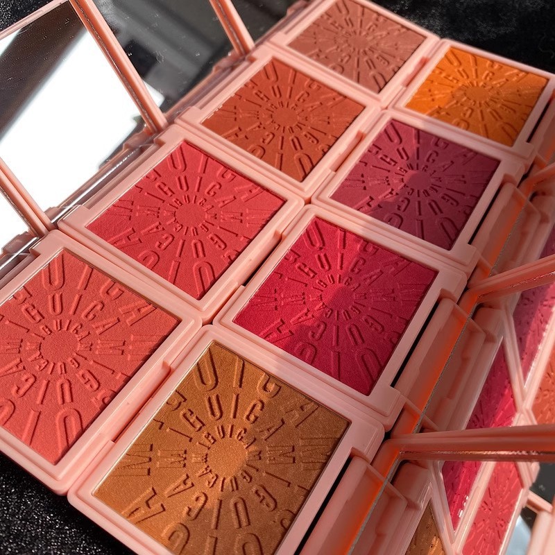 奶盒单色腮红少女盘自然元气哑光高光眼影裸妆学生修容胭脂一体盘