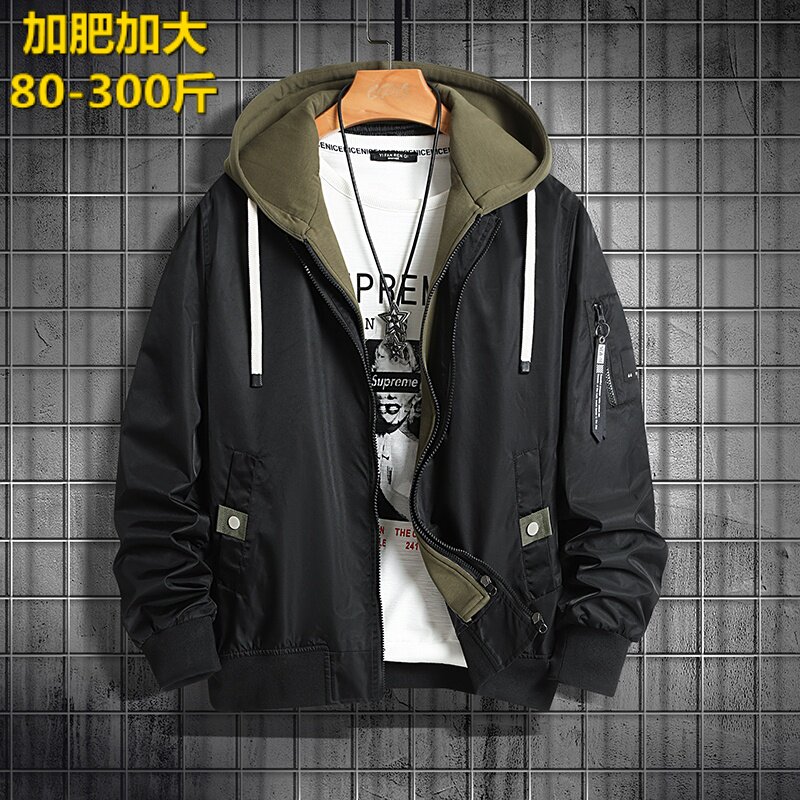 春秋宽松男装学生夹克外套