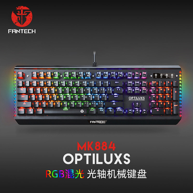 FANTECH梵特科MK884光軸機械電竟遊戲LED鍵盤全防水RGB跑馬燈炫酷在類目 電腦硬件/顯示器/電腦周邊, 鍵盤中 - 來自Buy2taobao.com提供專業的淘寶代購服務