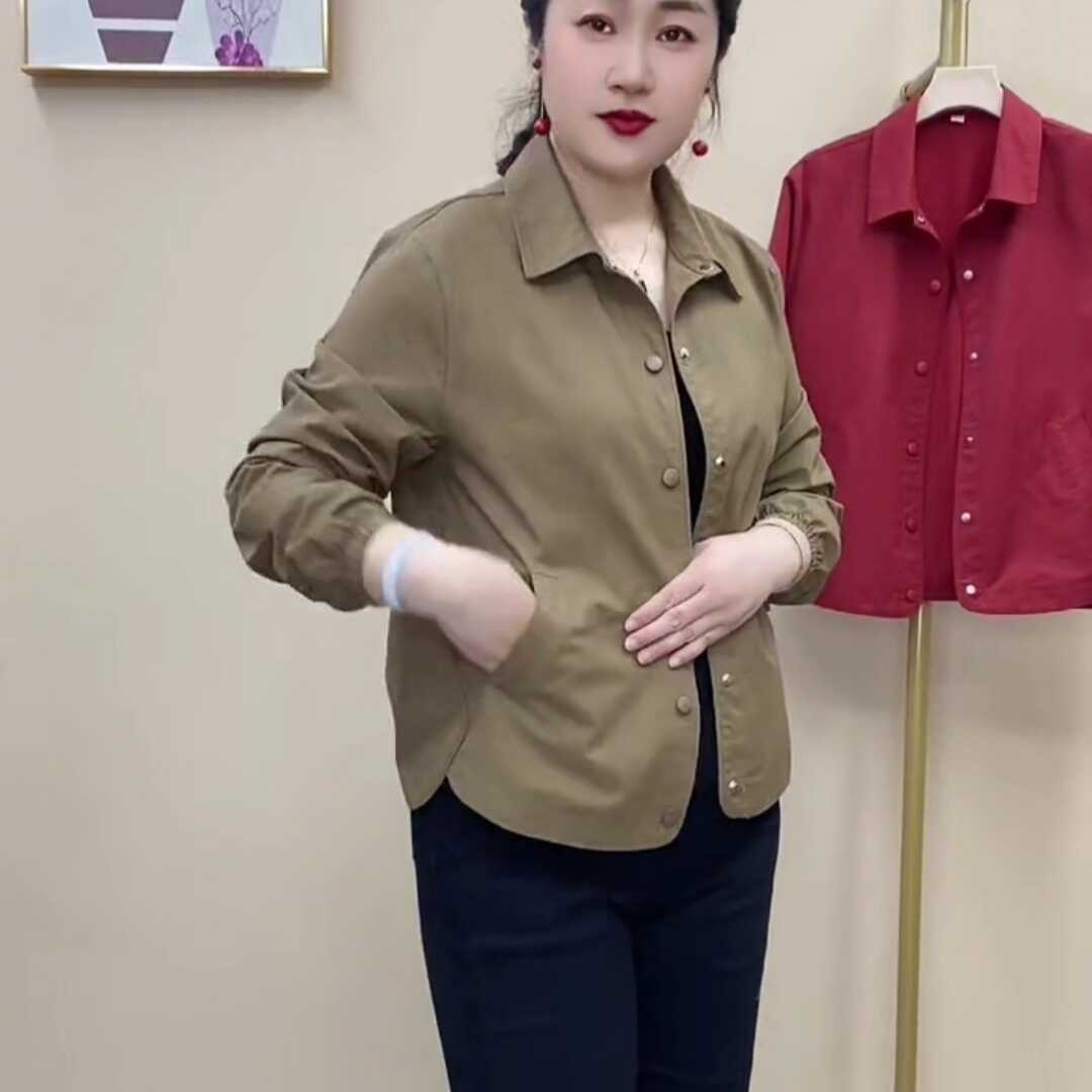 宽松单层休闲显瘦薄外套气质