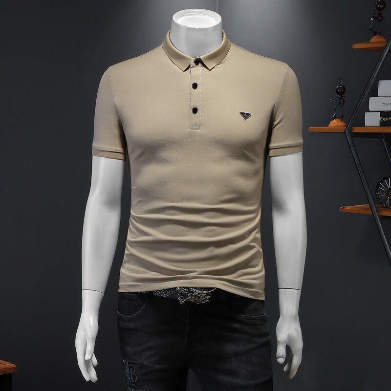 2024年新款男POLO衫钱塘6016-E1937-P75杏图片