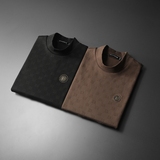 2025秋冬新款高领加绒男长袖打底衫大码钱塘6016-C5603-P95，男装T恤，钱塘6016