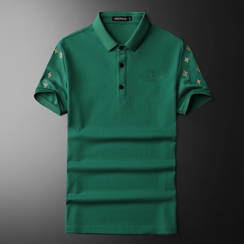 2024年新款男POLO衫印花钱塘6016-E2471-P75,男装Polo衫,钱塘6016