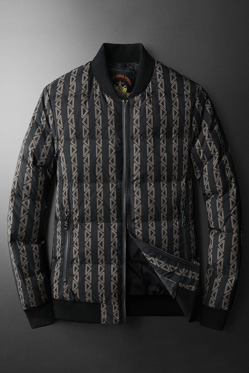 90%白鸭绒2024新款男士立领羽绒服钱塘6016-F9205P280平铺,男装羽绒服,钱塘6016