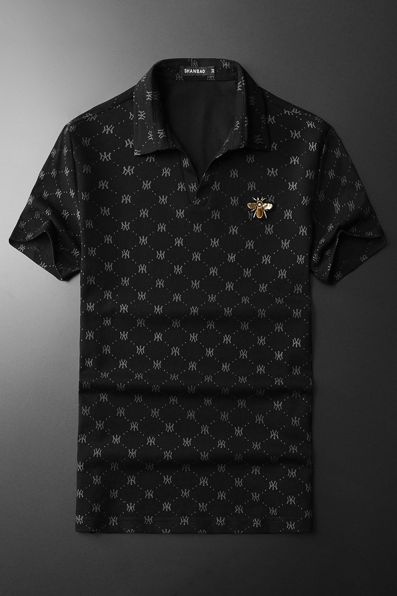 2026年新款男POLO衫印花纯色钱塘6016-E2060-P75,男装Polo衫,钱塘6016