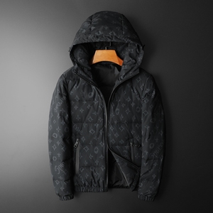 新款连帽羽绒服印花90白鸭绒外套男 钱塘6016-F5056-P290图片