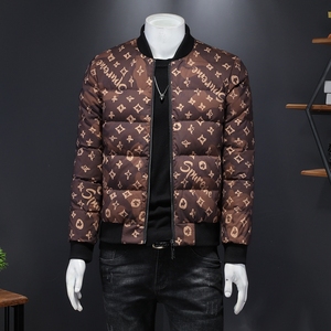 立领羽绒服男冬装印花棒球服90白鸭绒衫 钱塘6016-F5026-P280图片