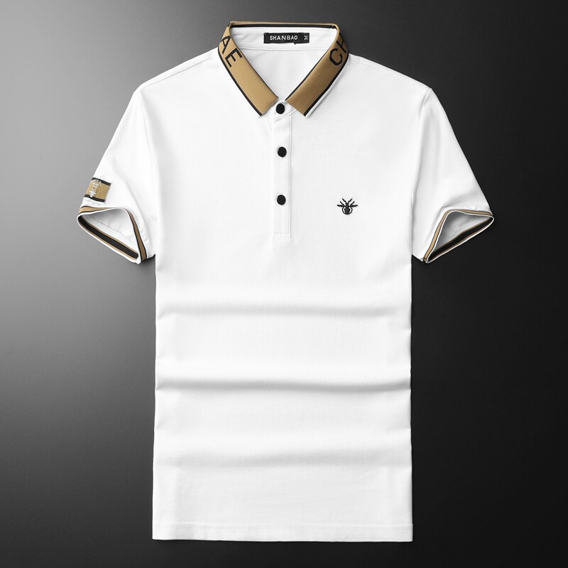2024年新款男POLO衫纯色钱塘6016-E2026-P75,男装Polo衫,钱塘6016