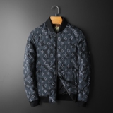 立领羽绒服男冬装印花棒球服90白鸭绒衫钱塘6016-F5026-P280，男装羽绒服，钱塘6016