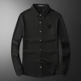 2026秋冬男士衬衫长袖衬衣加薄绒烫印大码钱塘6016-S112-P110，男装衬衫，钱塘6016