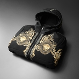 90%白鸭绒新款男士连帽羽绒服钱塘6016-F9183P290，男装羽绒服，钱塘6016