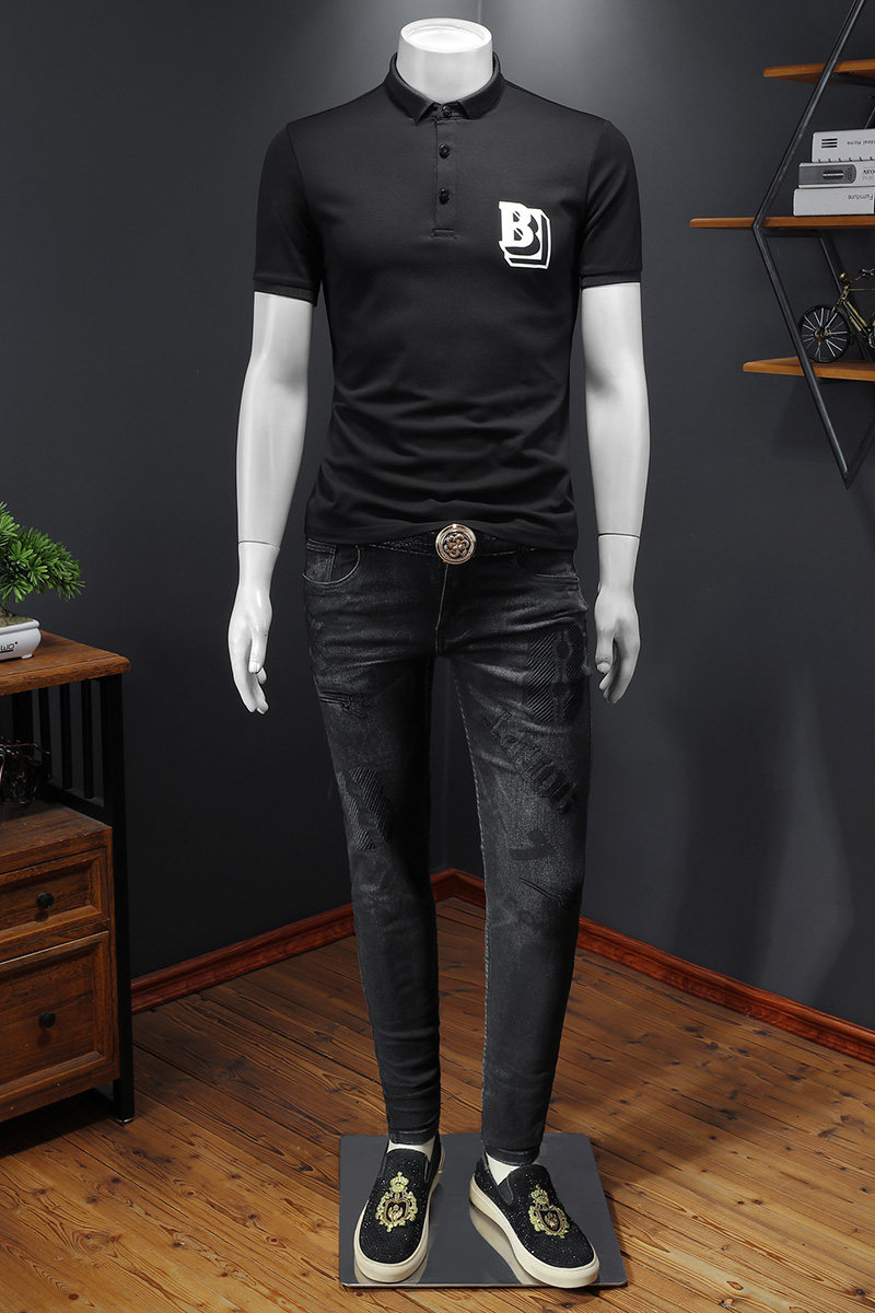2024年新款男POLO衫印花钱塘6016-E2478-P75,男装Polo衫,钱塘6016