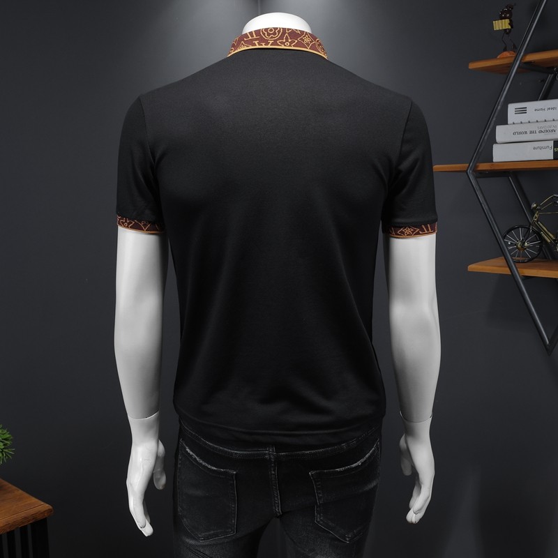 2024年新款男POLO衫纯色钱塘6016-E2038-P75,男装Polo衫,钱塘6016