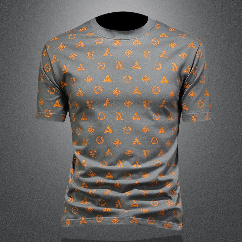 2026年夏季微阔印花T恤QT6016-E3701-P75，男装T恤，钱塘6016