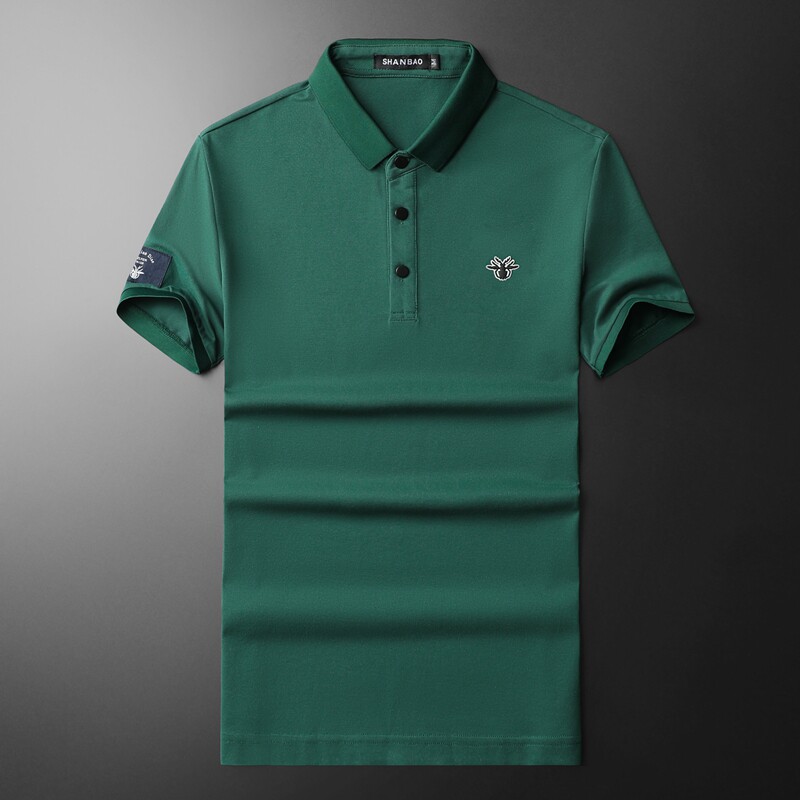 2024年新款男POLO衫印花纯色钱塘6016-E2028-P75,男装Polo衫,钱塘6016