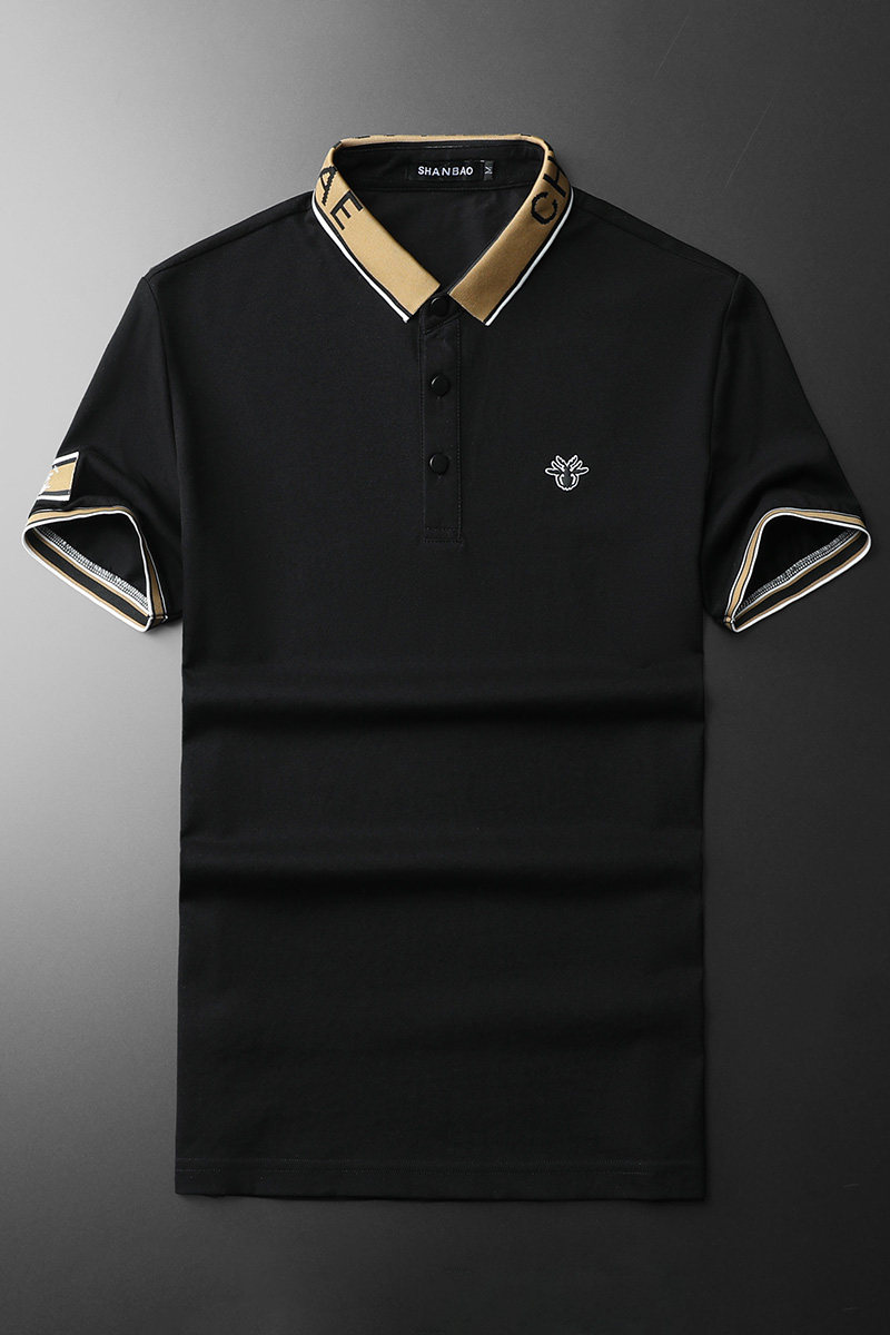 2024年新款男POLO衫纯色钱塘6016-E2026-P75,男装Polo衫,钱塘6016