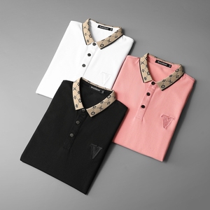 2024新款夏装短袖打底衫男翻领POLO衫半袖T恤 钱塘6016-E0201-P75,男装Polo衫,钱塘6016