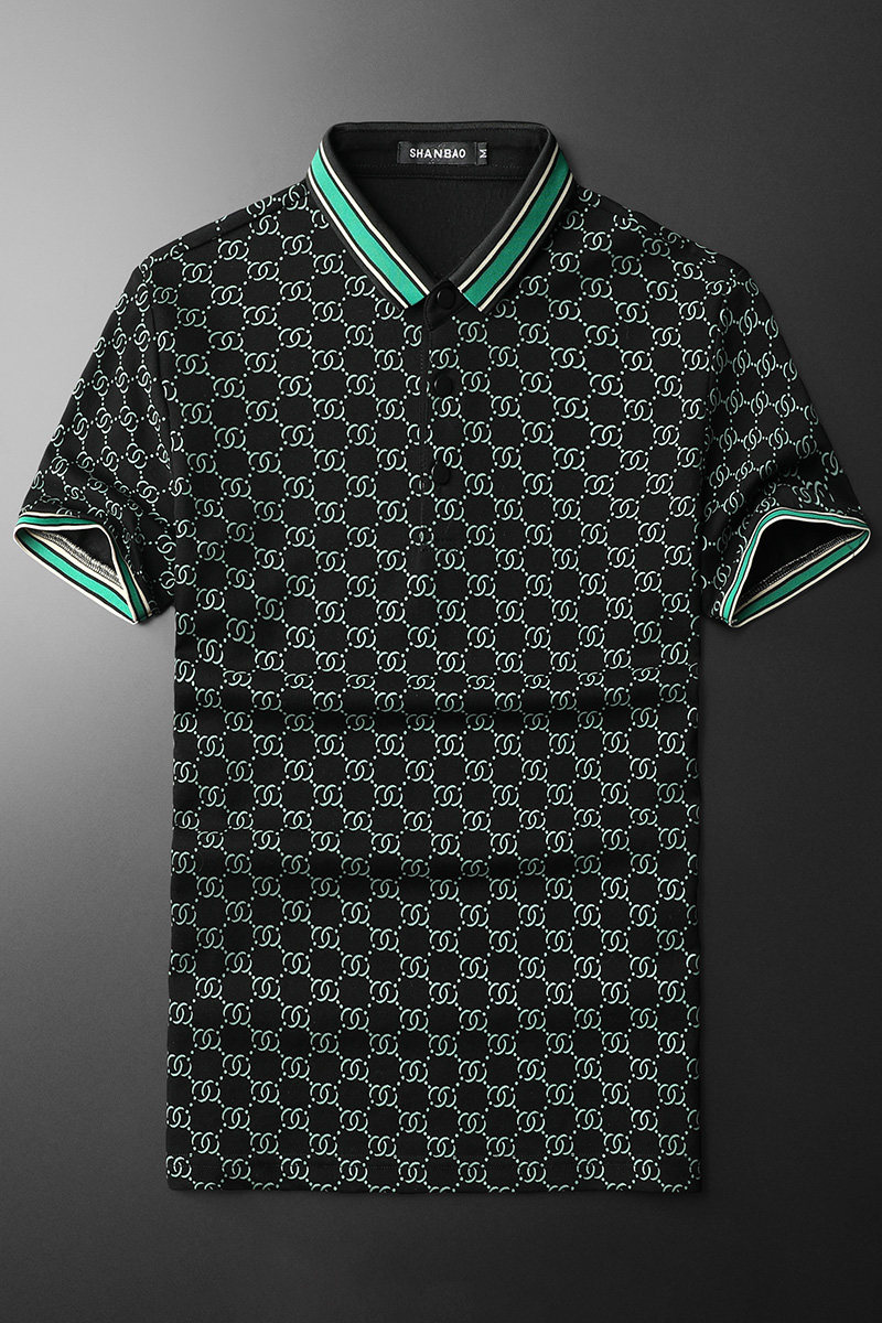 2024年新款男POLO衫印花纯色钱塘6016-E2029-P80,男装Polo衫,钱塘6016