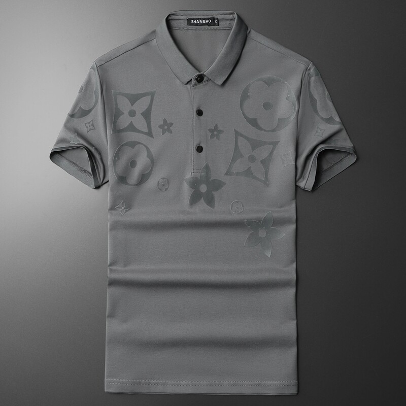 2024年夏季植绒新款男士polo衫钱塘6016-E1927-P80,男装Polo衫,钱塘6016