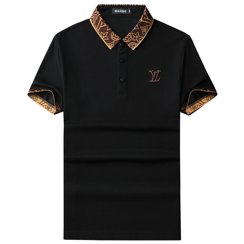 2024年新款男POLO衫纯色钱塘6016-E2038-P75,男装Polo衫,钱塘6016