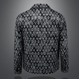 2025秋冬新款翻领呢子夹克羽绒服6016-F8821-P325，男装夹克，钱塘6016