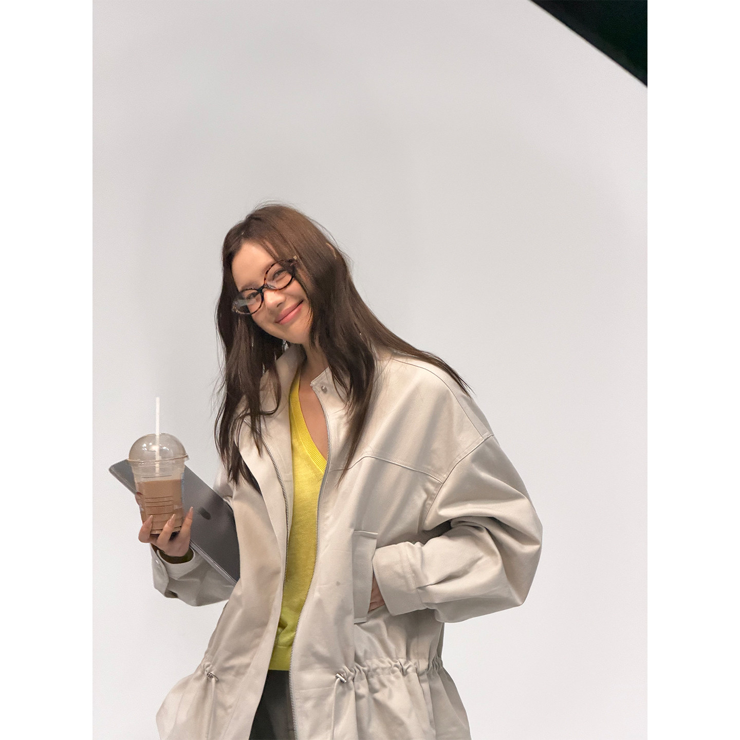 HEYGIRL黑哥 城市漫游 品质65棉混纺实穿设计感宽松显瘦工装外套图片