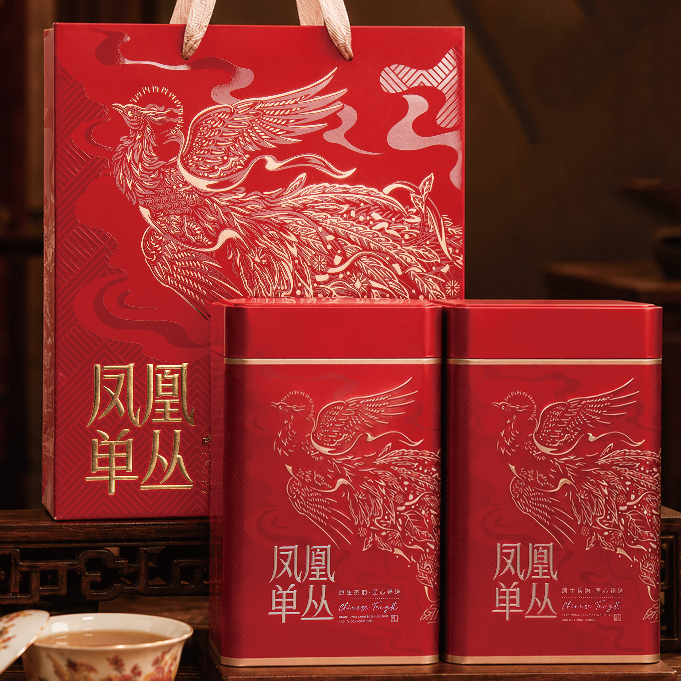 包邮新款凤凰单丛茶叶一斤两罐散茶茶叶鸭屎香蜜兰香精品包装礼盒图片