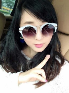 墨镜白色个性风太阳镜天天特价