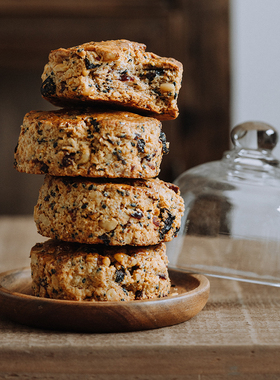 枣叔的店司康无蔗糖英式全麦手工小面包糕点代餐健身速食早餐零食