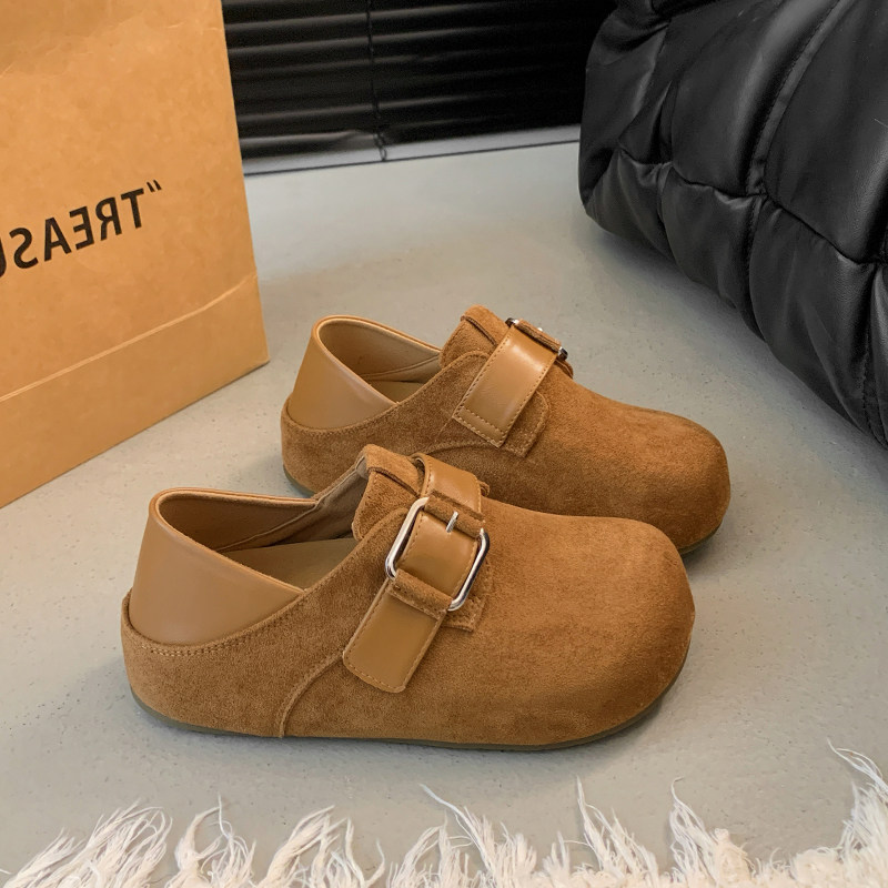 复古内增高勃肯鞋女春秋季新款休闲百搭皮扣一脚蹬踩跟博肯单鞋子,女鞋,勃肯鞋/软木鞋,淘宝优惠券,粉丝福利购,淘宝优惠卷