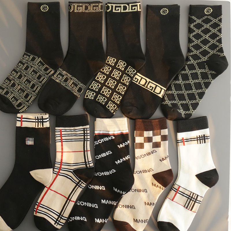袜子男中筒潮牌秋冬季ins潮百搭