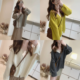 KD50糯唧唧简单款慵懒大开衫毛衣