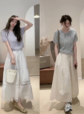 【小半】欧尼短袖针织衫JA12