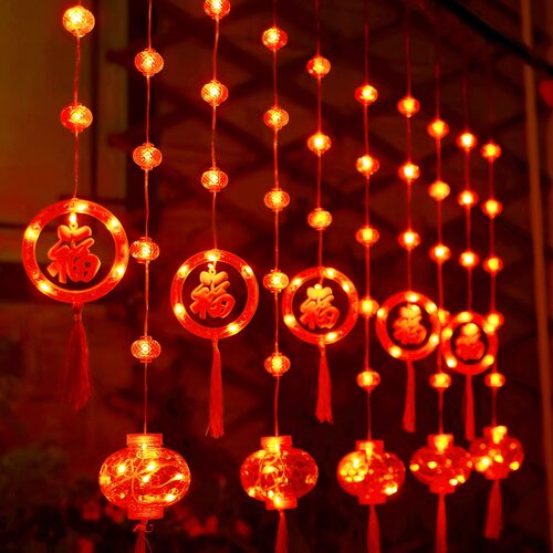 新年红灯笼傲语装饰灯