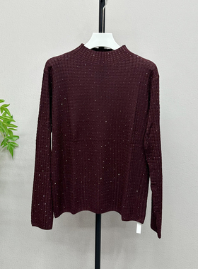 2025秋新款减龄百搭半高领针织衫女毛衣打底衫上衣女宽松16801H