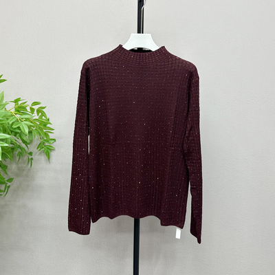 2025秋新款减龄百搭半高领针织衫女毛衣打底衫上衣女宽松16801H