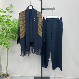 2026春新款女装时尚三件套短袖打底+外披+长裤套装6017H