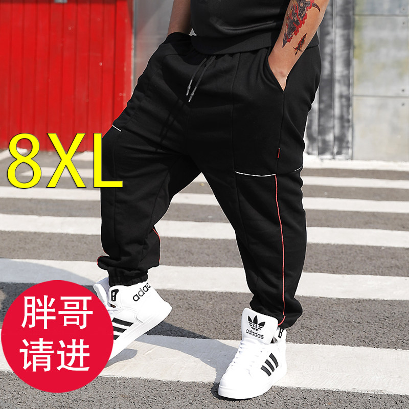 加肥加大男裤子肥胖300斤宽松胖子休闲裤男款特大码男士运动卫裤