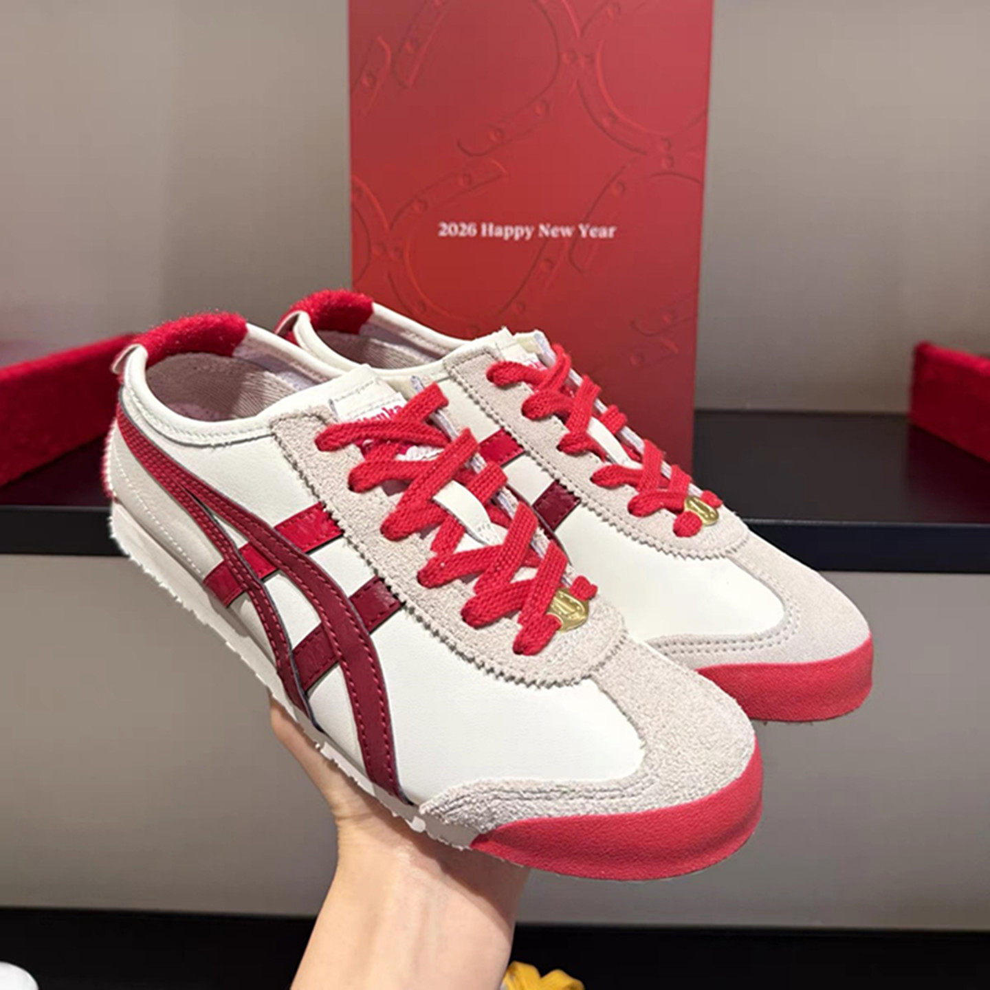 鬼冢同款真皮马年限定德训鞋男女一脚蹬老虎懒人阿甘运动休闲鞋垫