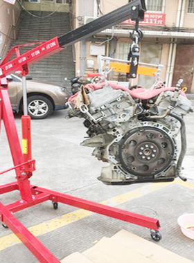 折叠小吊机液压汽车发动机吊架引擎单臂吊机2吨3吨移动吊车千斤顶