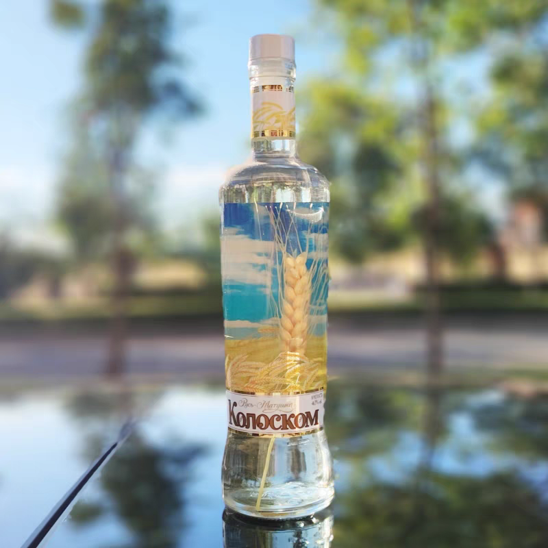 进口俄罗斯金麦穗伏特加500ml40度送礼洋酒鸡尾酒基烈酒吧夜店