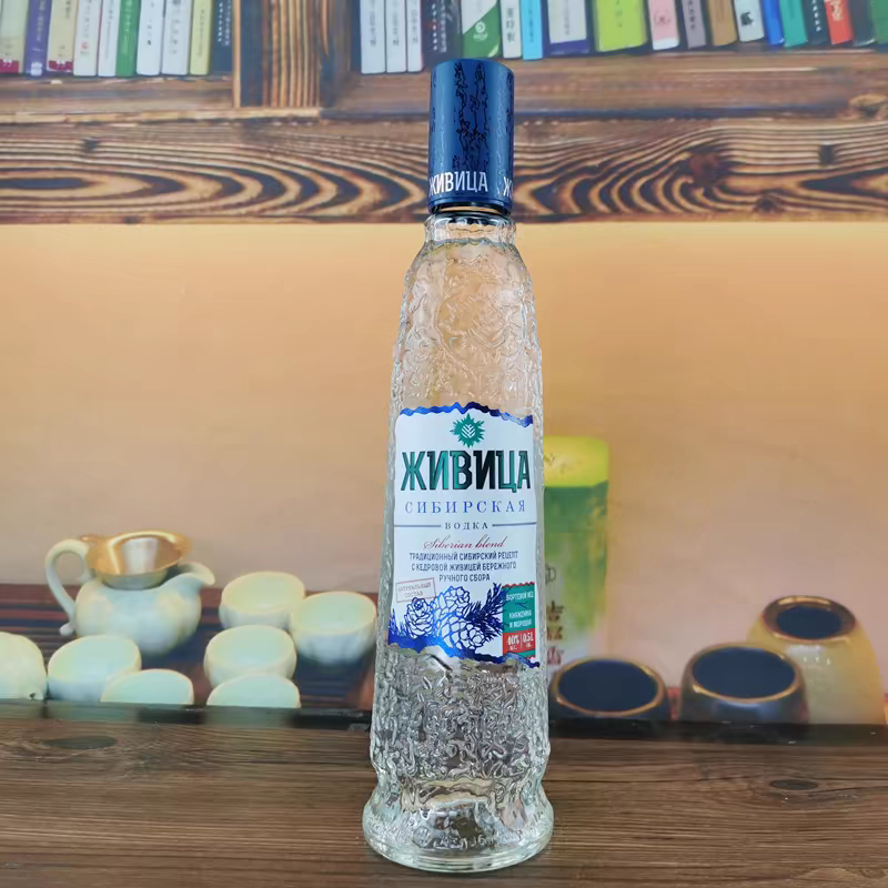 俄罗斯进口 1瓶500毫升40度伏特加酒烈酒白酒