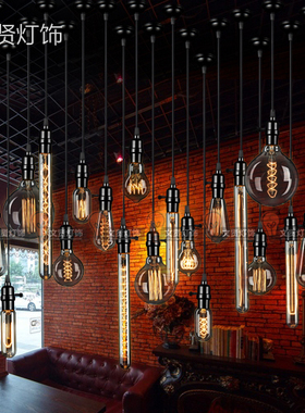 爱迪生灯泡 E27透明老式复古灯泡家居服装店咖啡厅酒吧个性灯泡