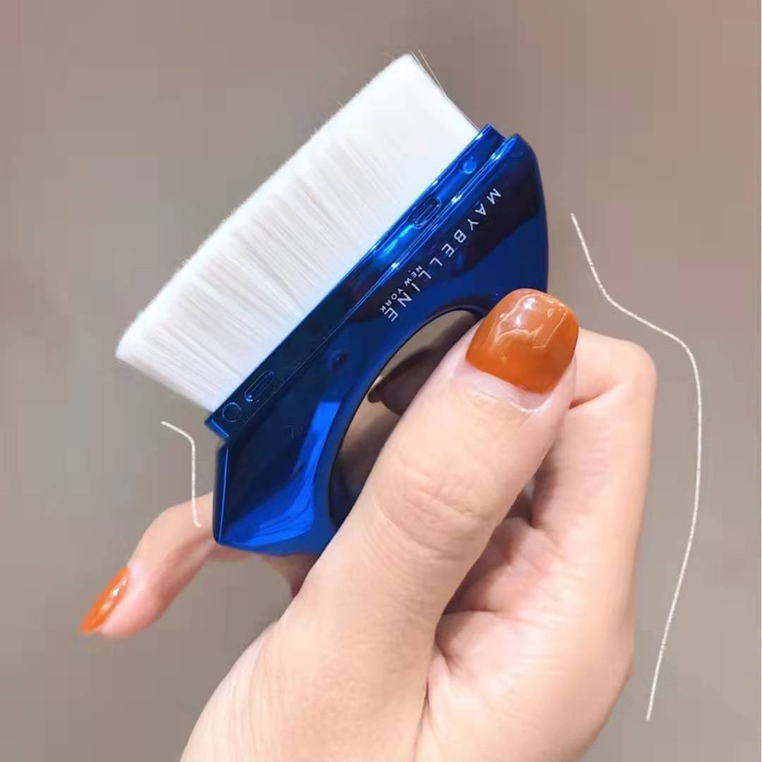 美宝莲 无痕熨斗粉底刷 化妆刷柔软便携美妆刷 电光蓝限定版