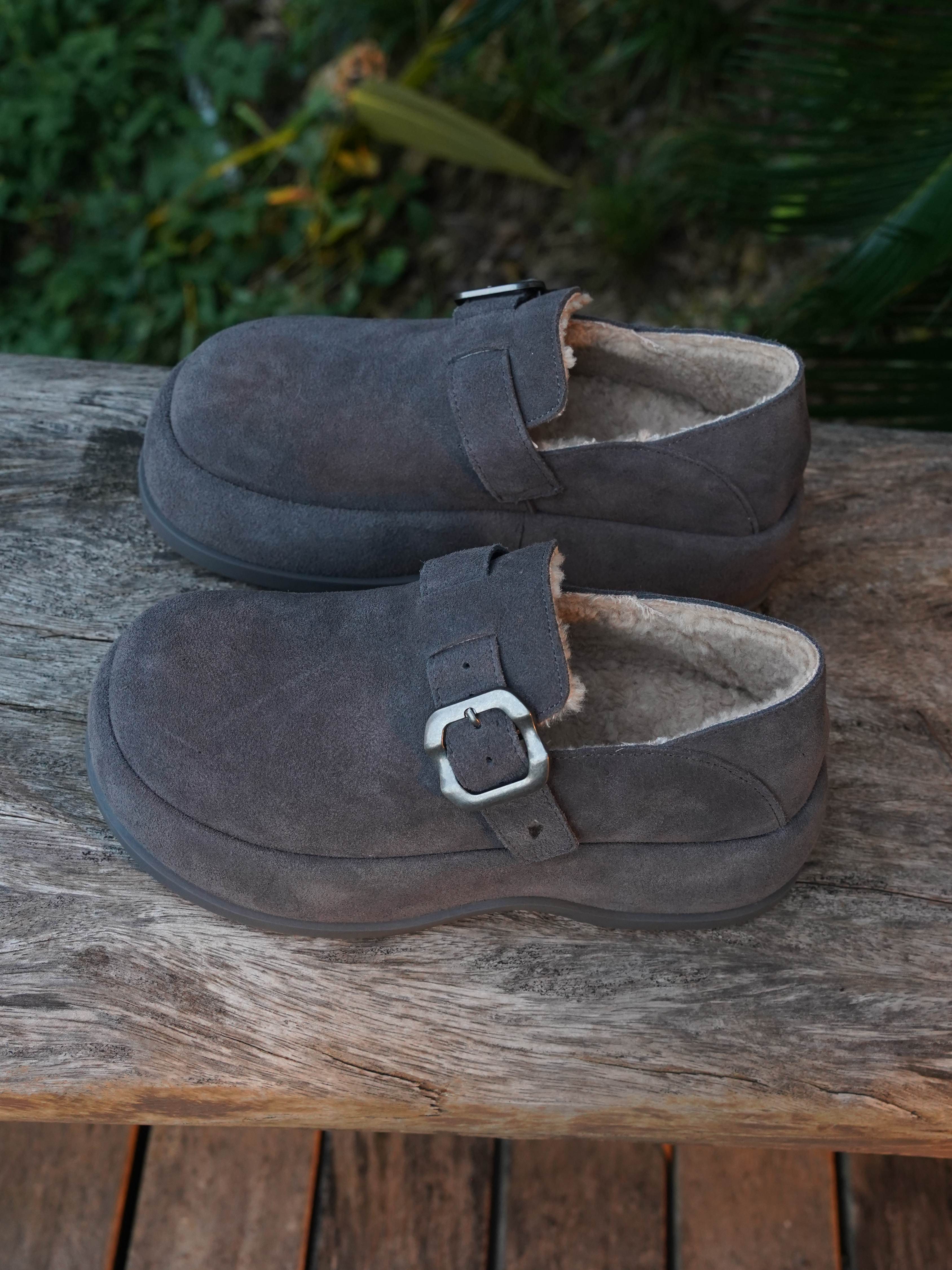 2025新款厚底增高勃肯鞋女款一脚蹬懒人鞋女鞋